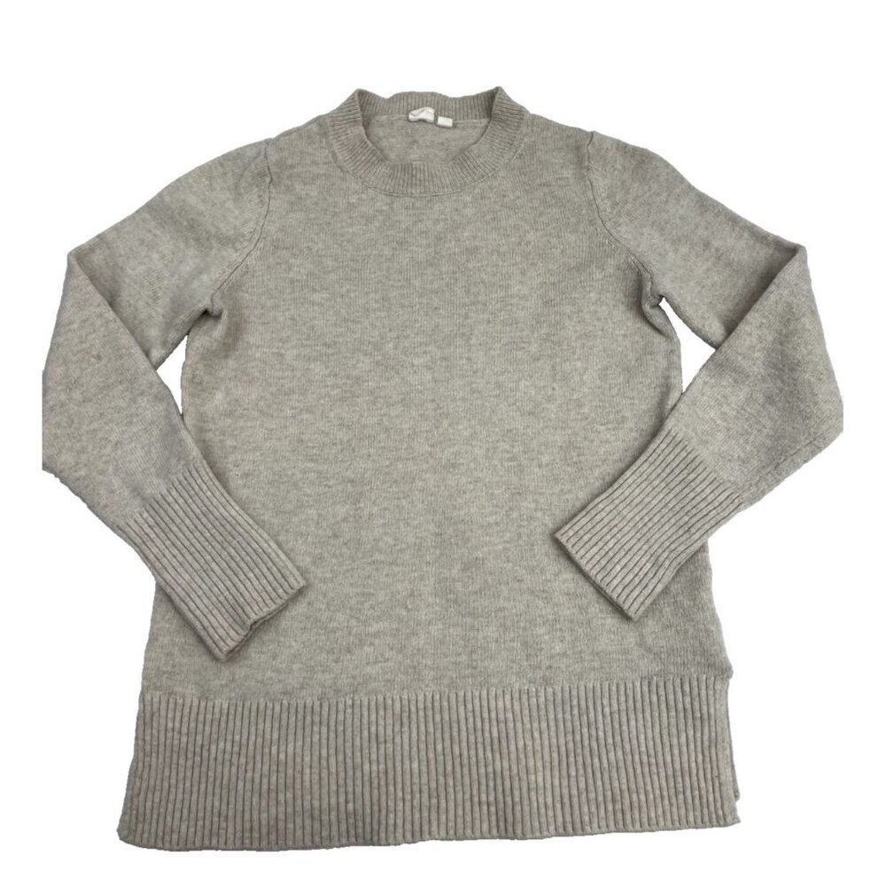 GAP Sweater Top Cream Beige Knite Size XS Woman Cozy Merino Fine Wool